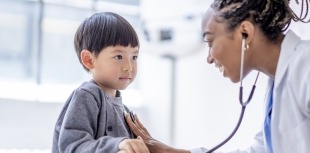 Young child at doctor's office