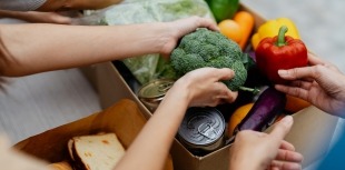 Box of healthy food