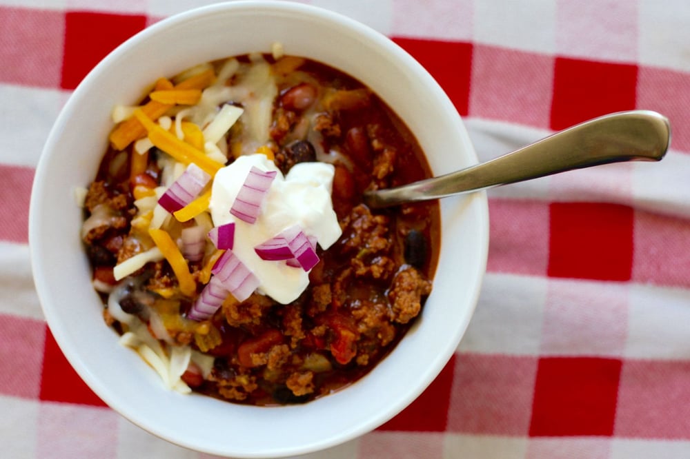 Low Carb Beef and Bean Chili Recipe