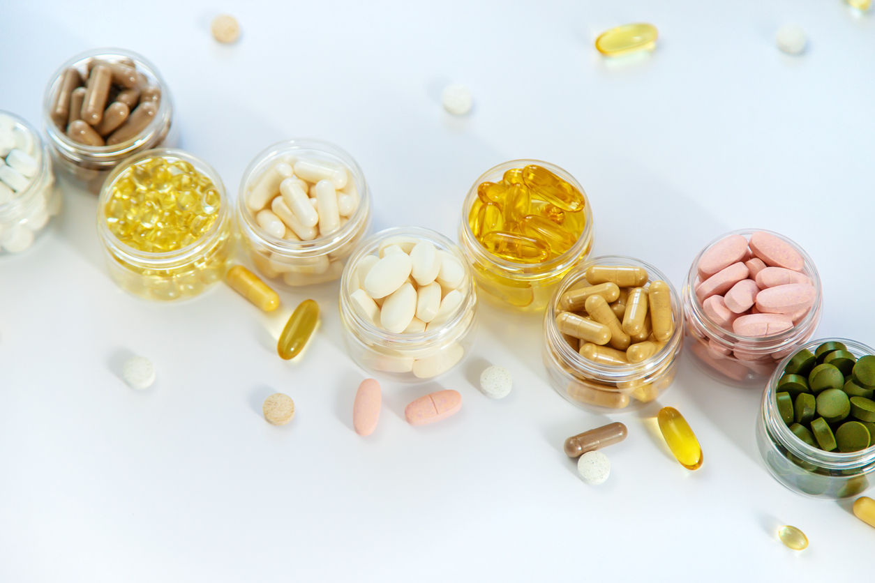 Several supplements and vitamins