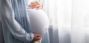 A woman with gestational diabetes