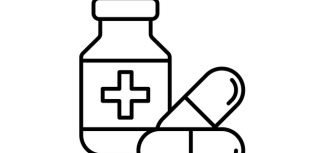 animated medicine bottle and pills