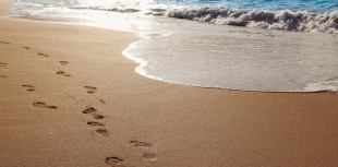 Footprints in sand